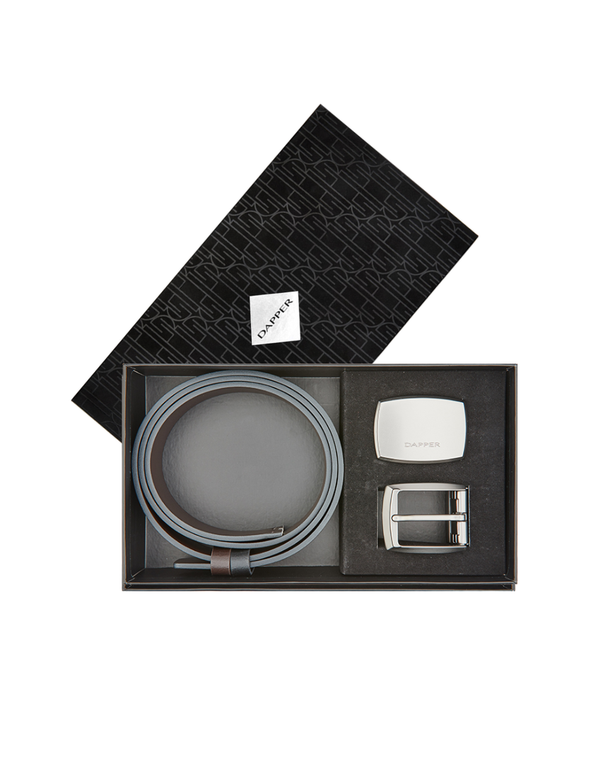 DAPPER Reversible Belt Gift Set