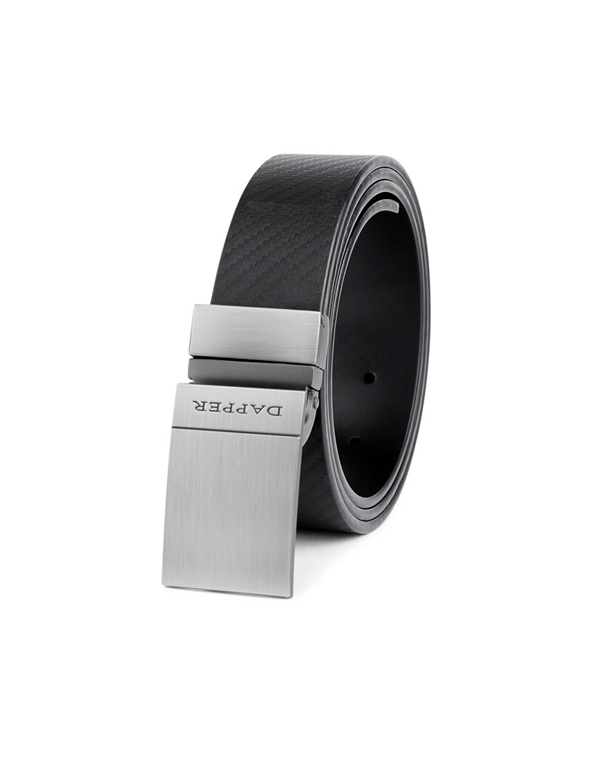 Carbon Fiber Reversible Plaque Buckle Belt