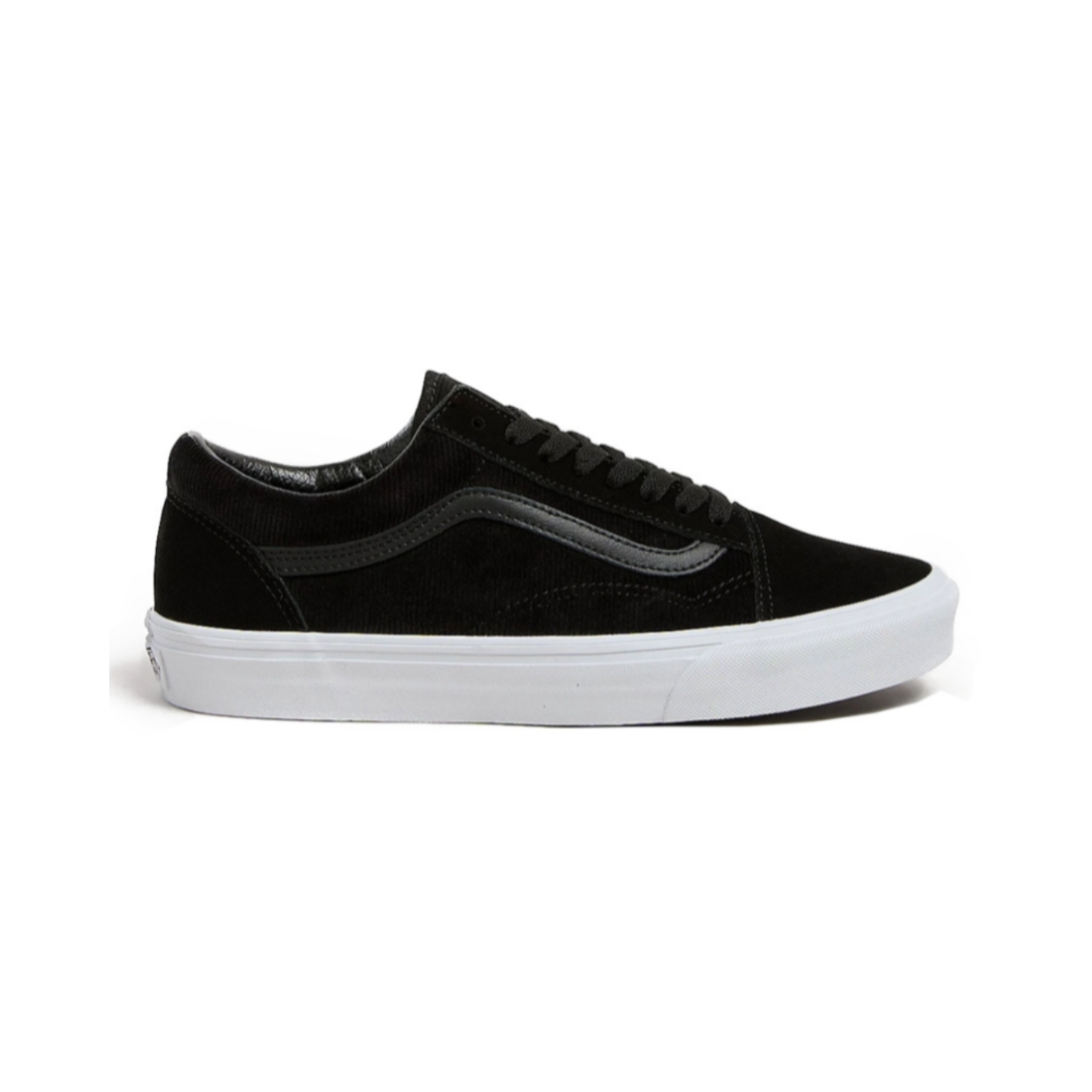 UA Old Skool Pig Suede CORDUROY BLACK/WHITE
