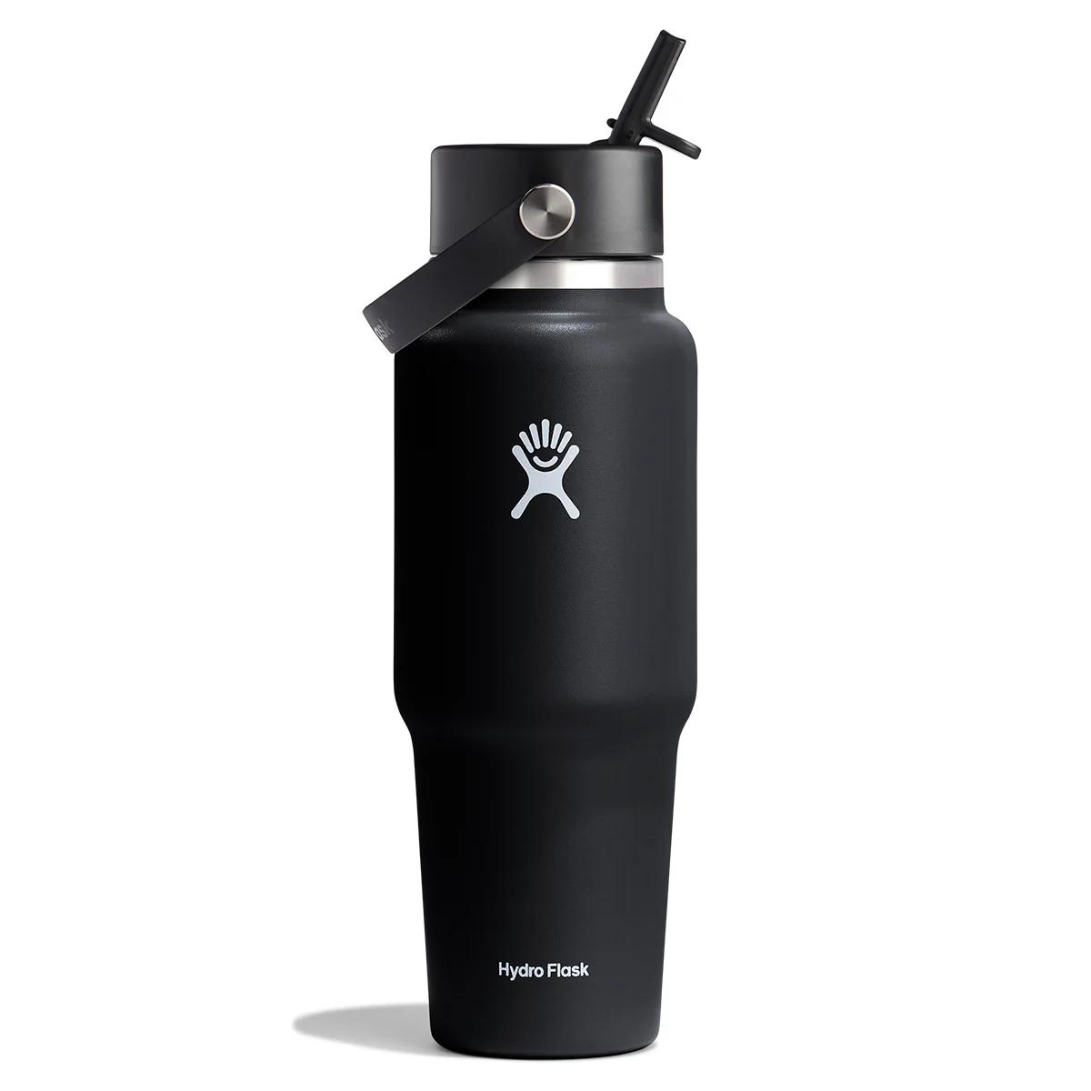 HYDR-NA-WIDE FLEX STRAW TRAVEL BOTTLE-EQP-BLACK