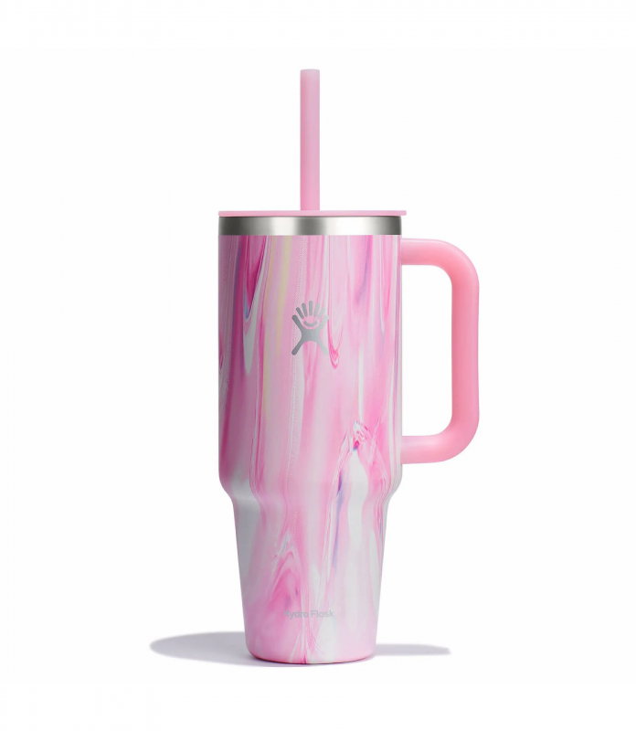 40 oz Travel Tumbler-JELLY PINK ( LIMITED EDITION )