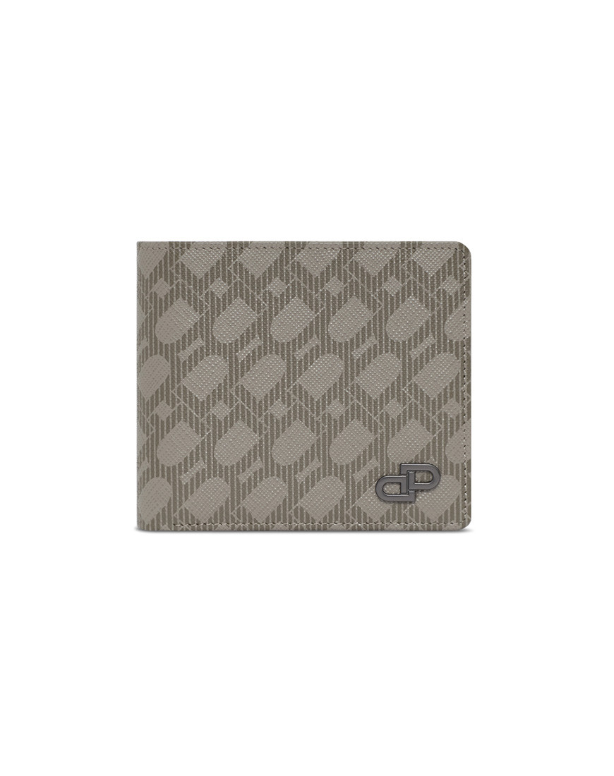 DP Interlock Monogram Billfold Wallet – Taupe