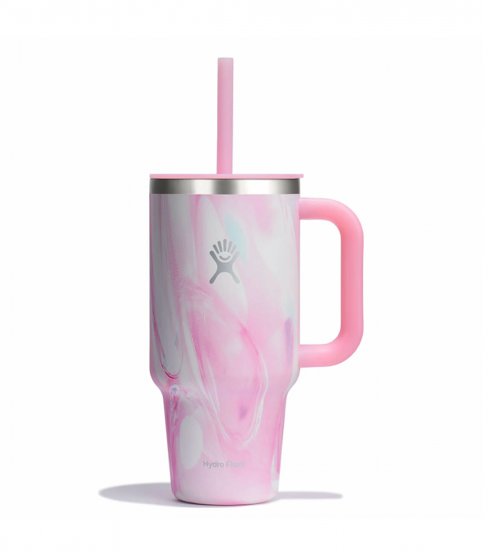 32 oz Travel Tumbler-JELLY PINK ( LIMITED EDITION )