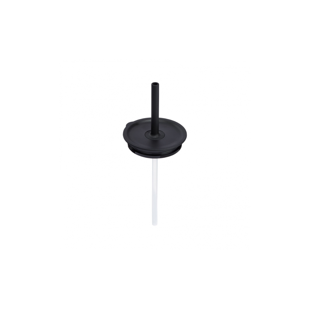 MEDIUM PRESS-IN STRAW LID, BLACK