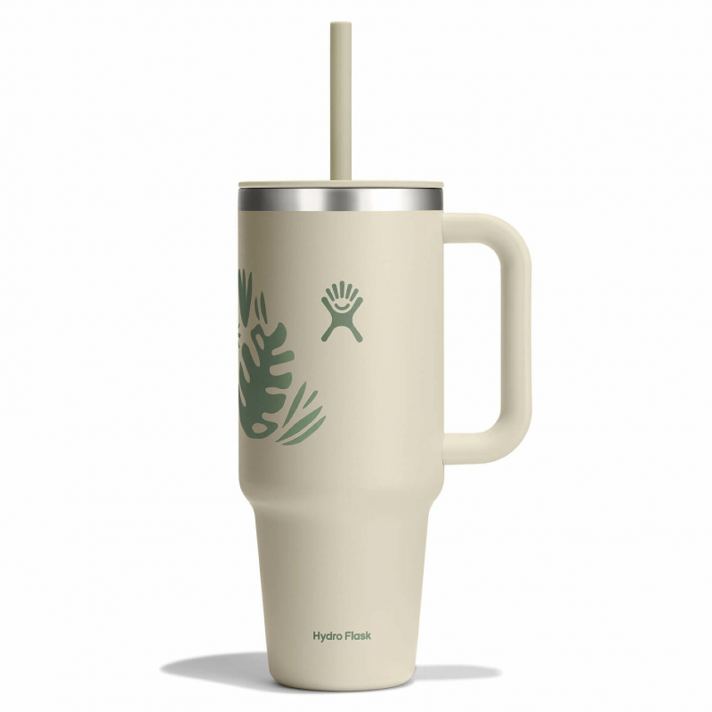 40 oz Travel Tumbler - Botanical Bliss Coconut