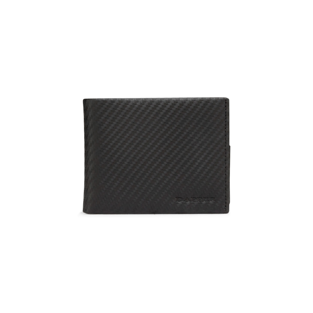 Carbon Fiber Billfold Wallet in Black