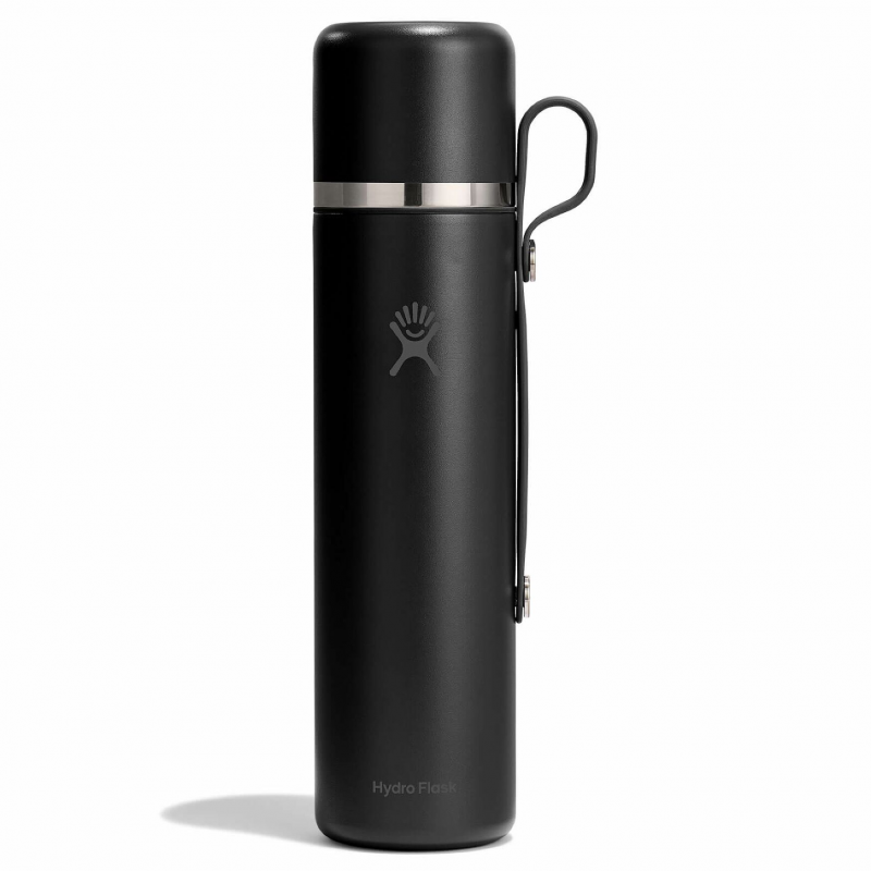 36 oz Hot Flask & Cup - Black