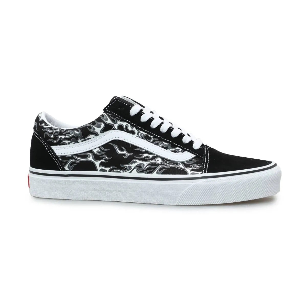 U Old Skool Footwear FLAMES BLACK