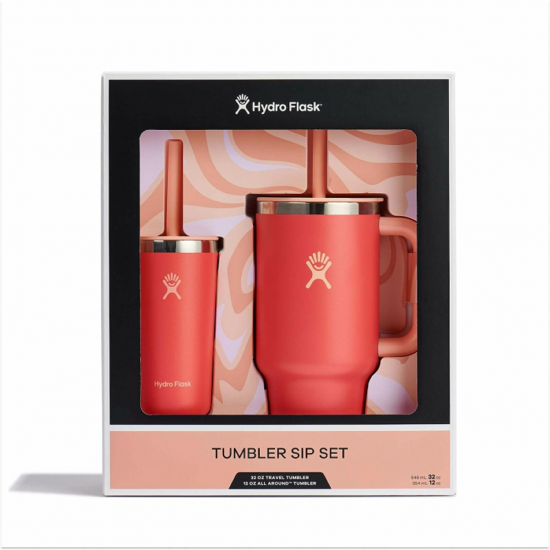 Tumbler Sip Set - Insulated straw tumbler gift set.