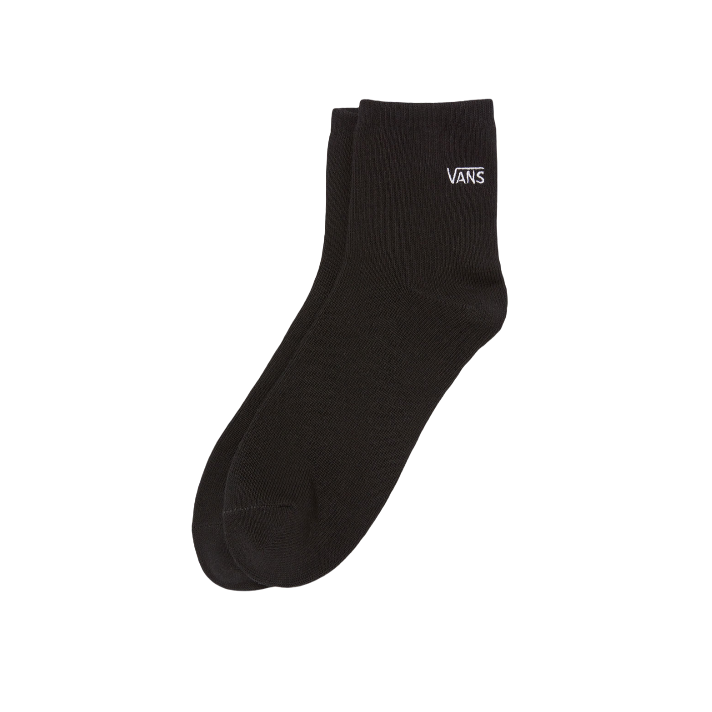 Men Mid Length Crew Knit Sock-Black