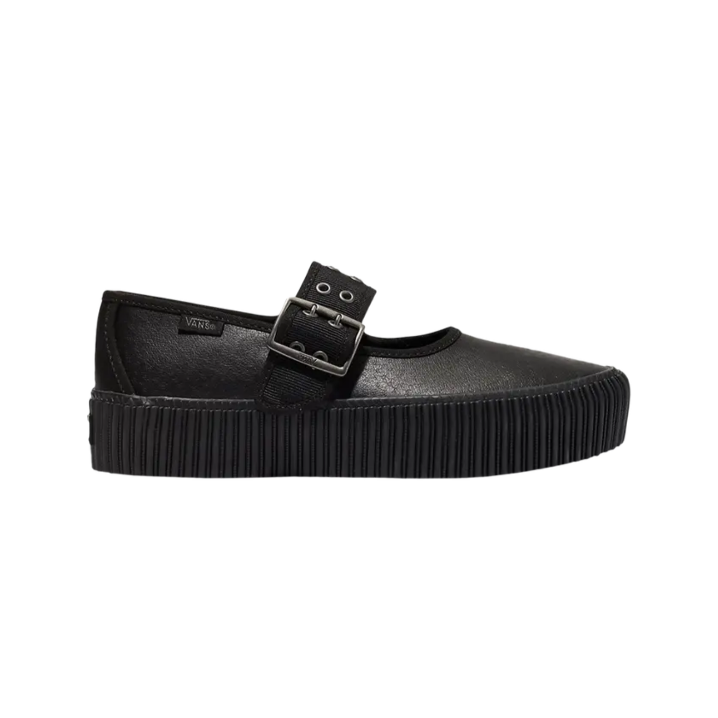 Mary Jane Creeper-Grunge Core BLACK LEATHER